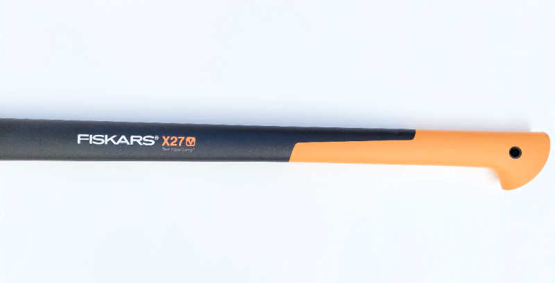 A top down image of the X27 handle