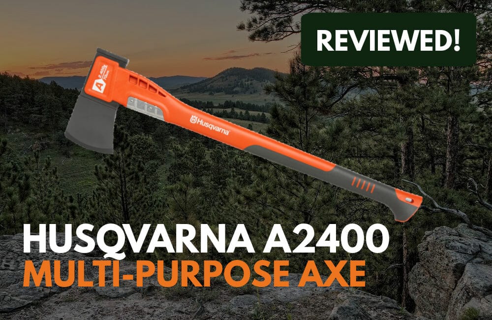 Husqvarna Multi-purpose Axe A2400 with wilderness in the background
